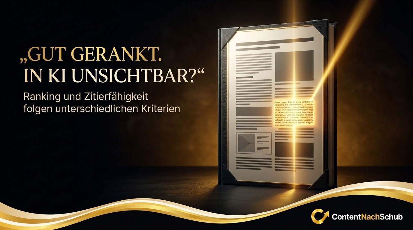 Gutes Google-Ranking, aber unsichtbar bei ChatGPT? Woran das liegt