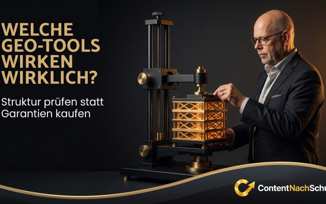 AEO/GEO 2026: Welche Tools und Methoden tatsächlich funktionieren