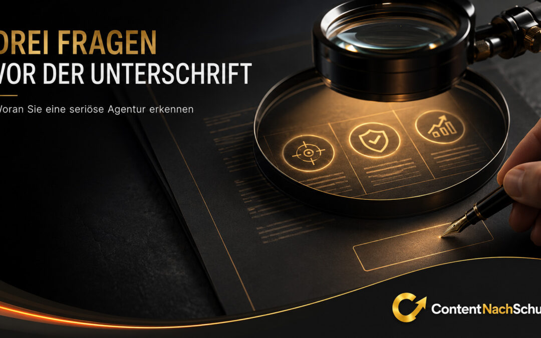 Woran erkenne ich eine seriöse Content-Marketing-Agentur?