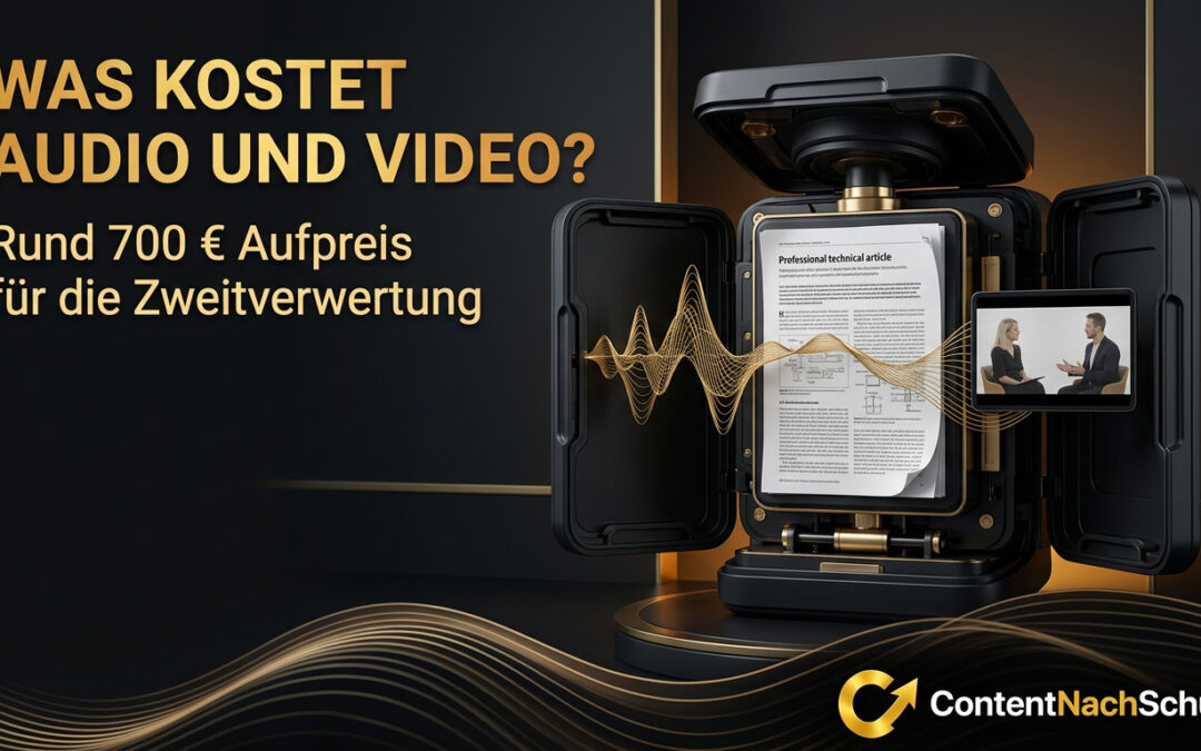 Was kostet die Podcast- und YouTube-Aufbereitung aus bestehenden Blogartikeln?