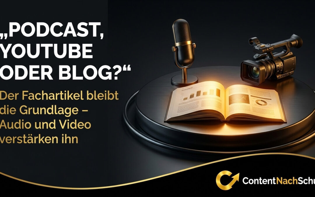 Podcast und YouTube oder reiner Blog: Welches Format lohnt sich für technische B2B-Themen?