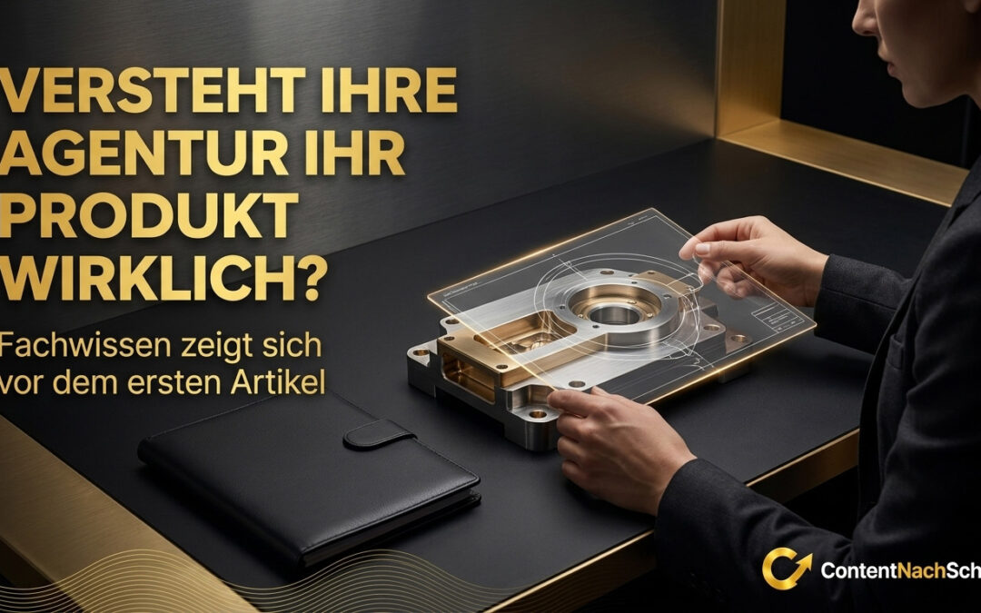 Versteht eine Agentur unsere technischen Produkte überhaupt?