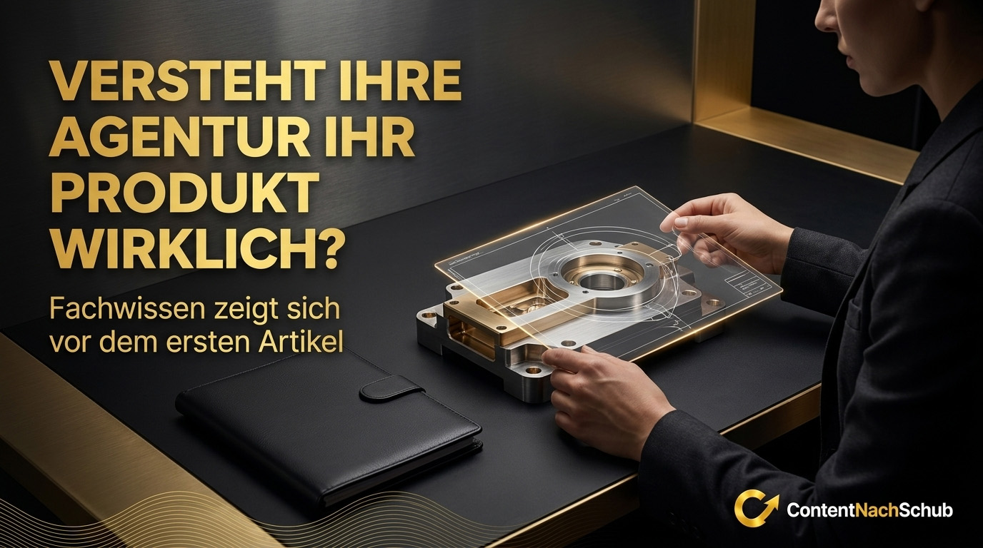 Versteht eine Agentur unsere technischen Produkte überhaupt?