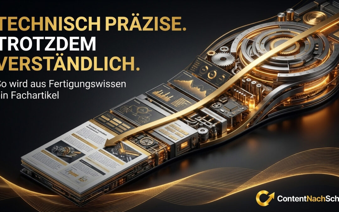 Wie wird aus einem komplexen Fertigungsprozess ein verständlicher Artikel?