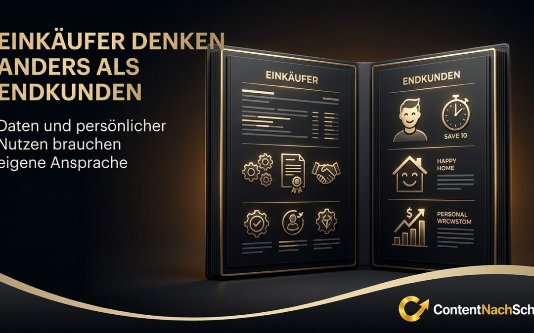 Wie sprechen wir Einkäufer anders an als Endkunden?
