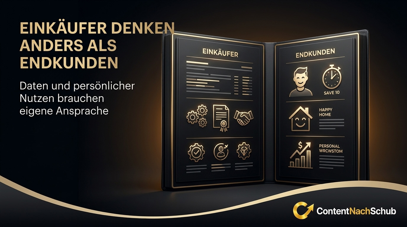 Wie sprechen wir Einkäufer anders an als Endkunden?