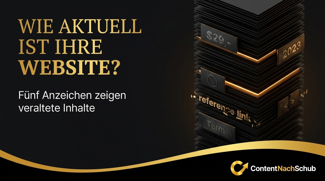 Woran erkenne ich, dass meine Website veraltete Inhalte hat?