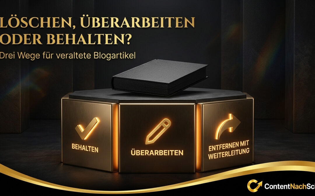 Sollte ich alte Blogartikel löschen oder überarbeiten?