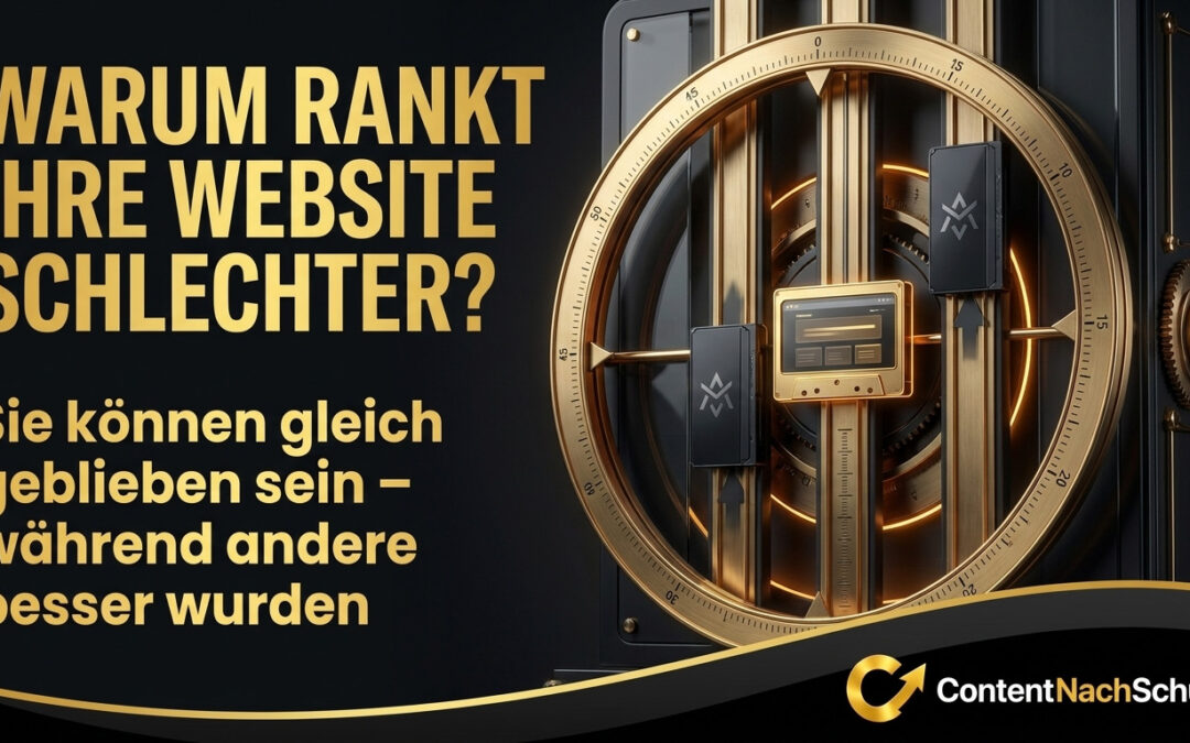 Warum rankt meine Website plötzlich schlechter als vor einem Jahr?