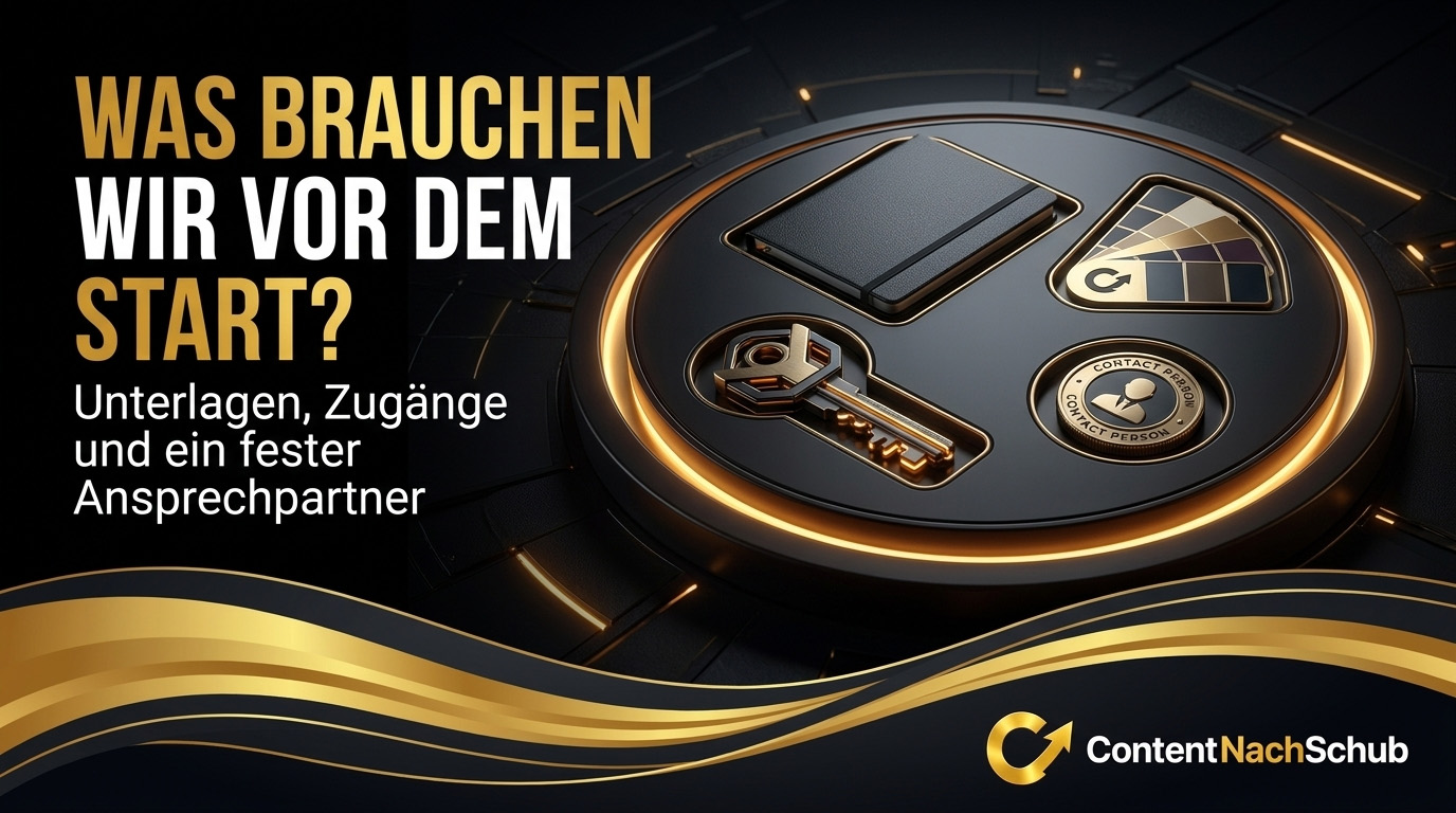 Was muss ich liefern, damit jemand für mich Content erstellen kann?