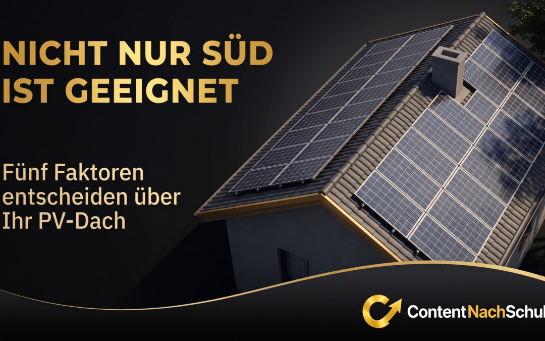 Ist mein Dach für Photovoltaik geeignet?