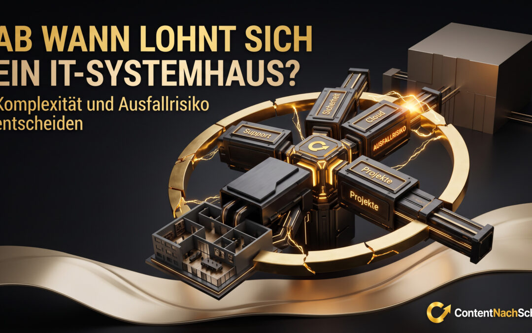 Ab wann sich ein externes IT-Systemhaus lohnt – und was intern bleiben sollte