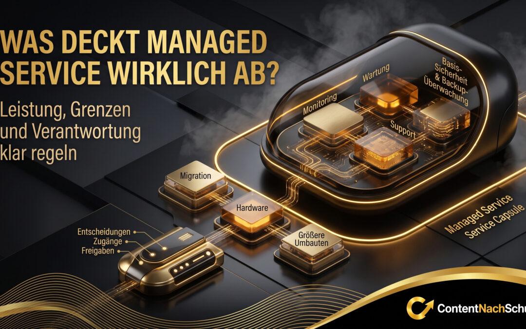 Was ein Managed-Service-Vertrag wirklich abdeckt – und was Sie selbst regeln