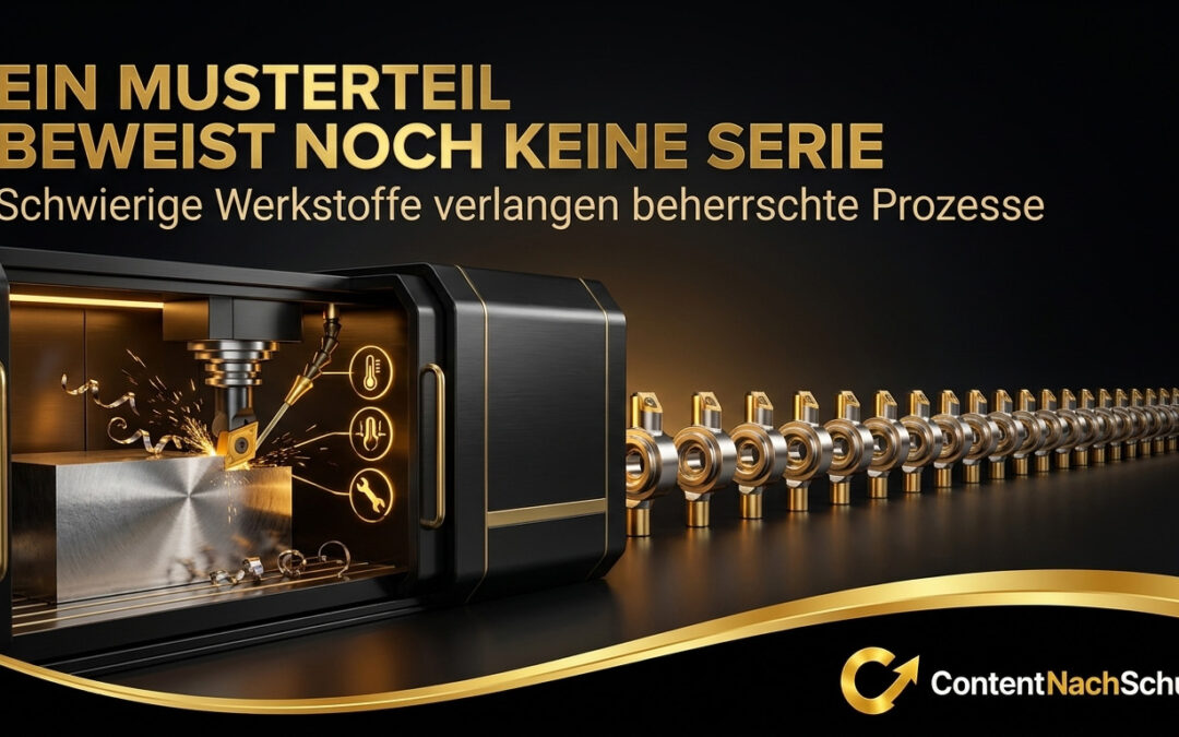 Schwer zerspanbare Werkstoffe sicher bearbeiten