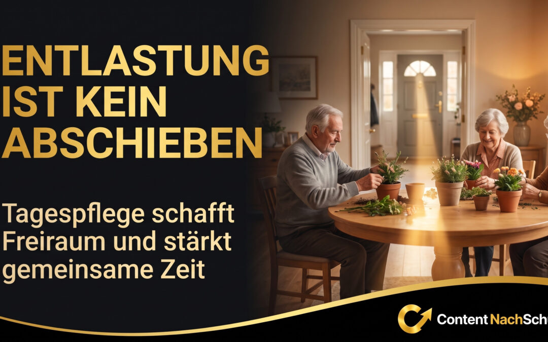 Wie entlastet die Tagespflege den Pflegealltag?