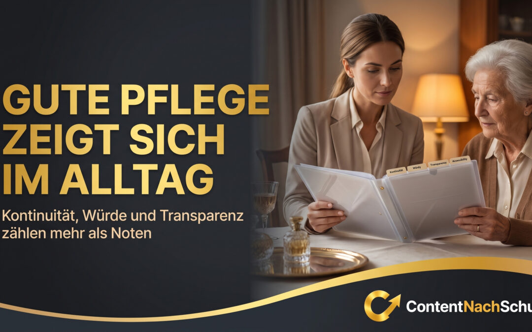 Woran erkennt man einen guten Pflegedienst?