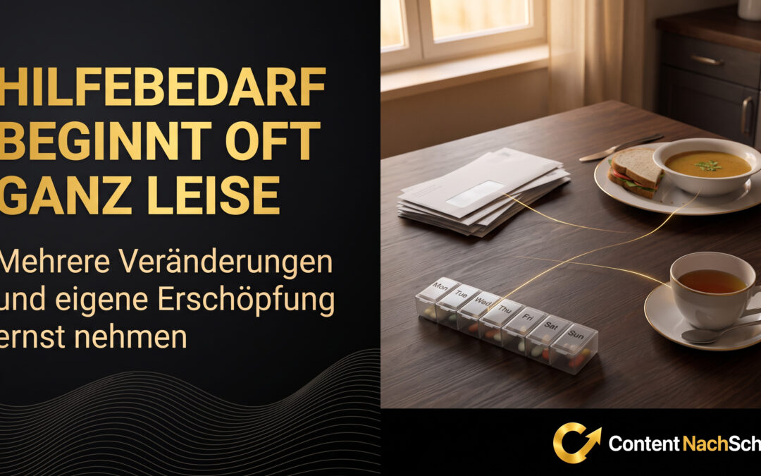 Wann braucht mein Angehöriger Unterstützung?