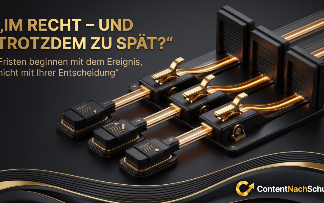 Fristen bei Kündigung, Baumangel & Gesellschafterbeschluss