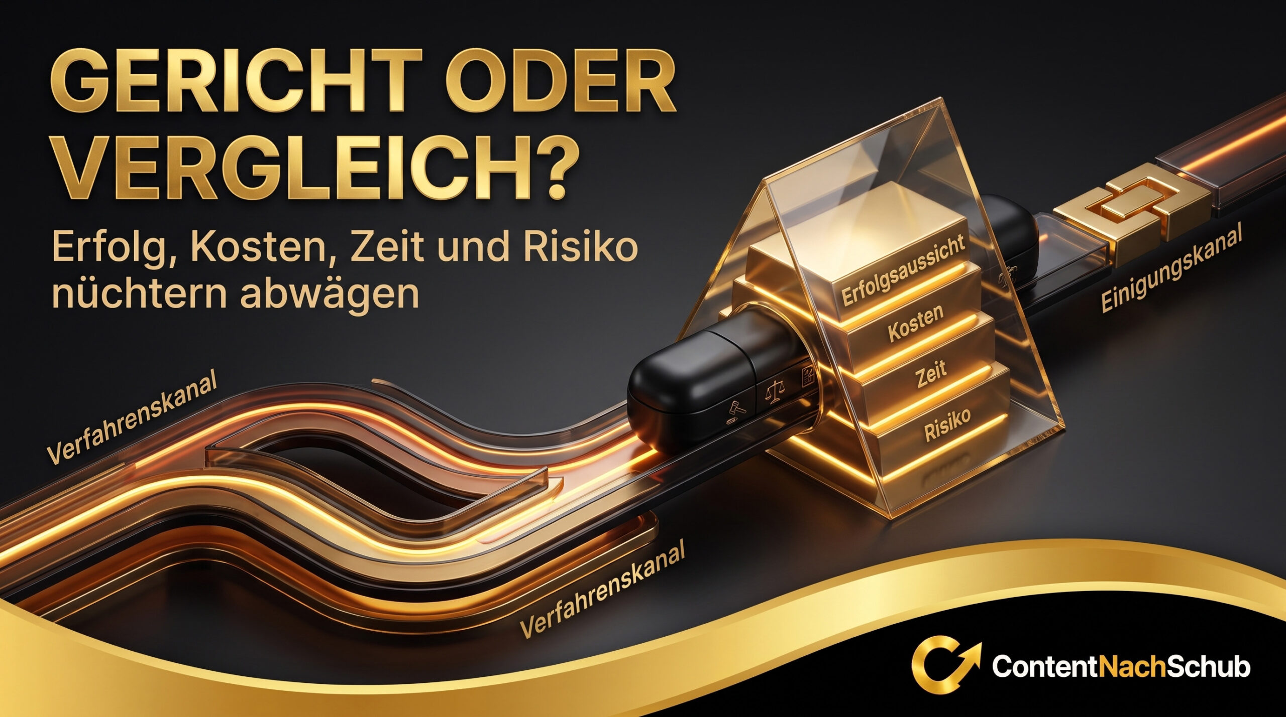 Vor Gericht oder Vergleich: Was ist wirtschaftlich klüger?