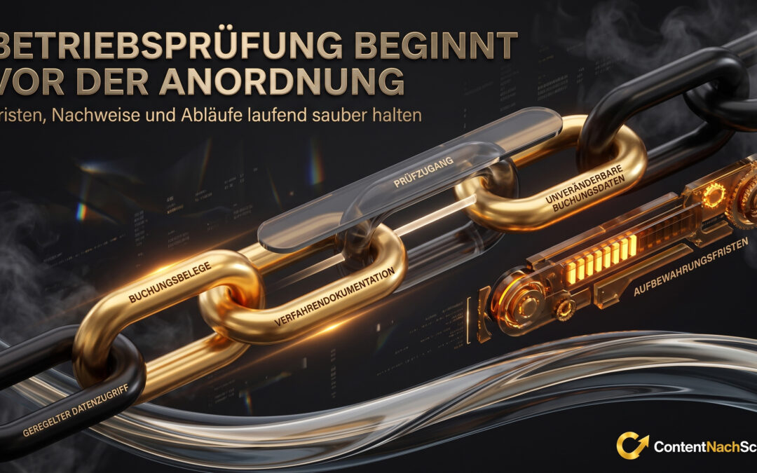 Betriebsprüfung: Fristen und Nachweispflichten