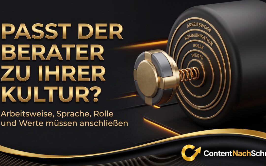 Passt der Beratungsansatz zur Unternehmenskultur? Woran Sie den richtigen Fit erkennen