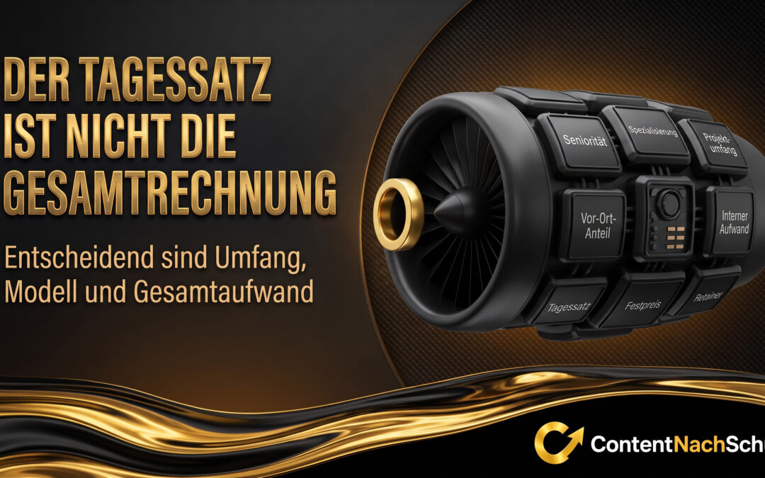Was kostet ein Unternehmensberater? Tagessätze, Preise und was sie bestimmt