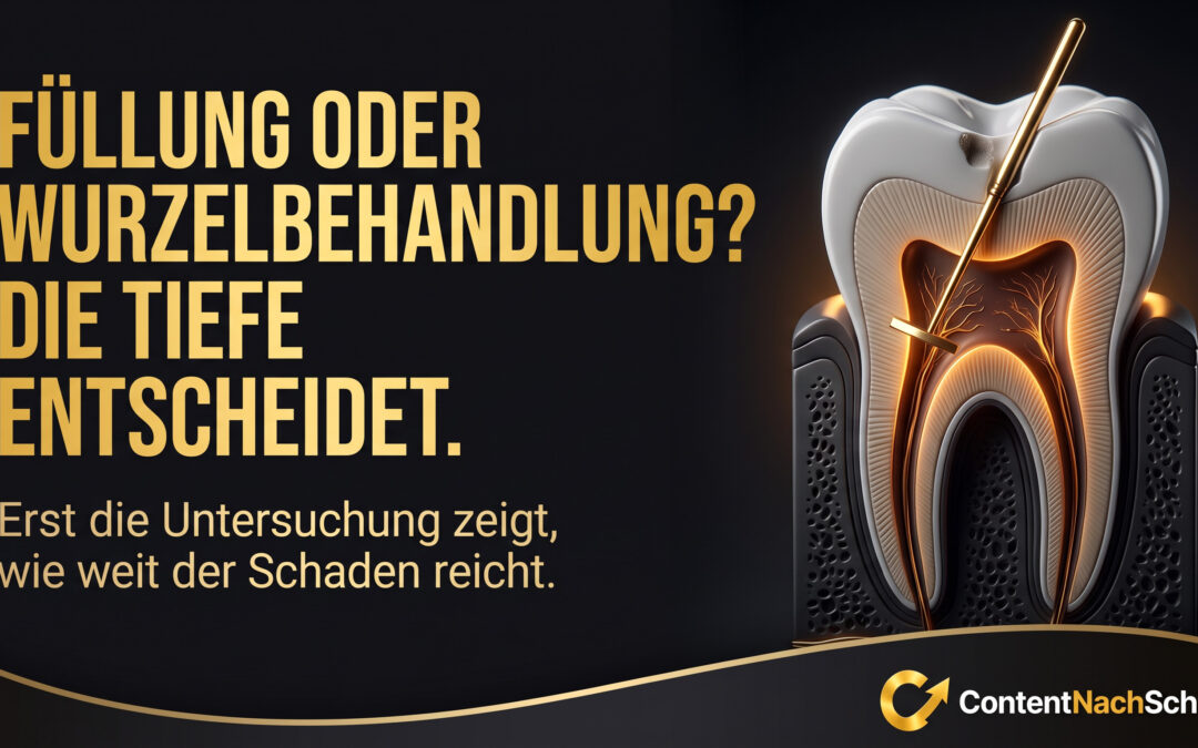 Füllung oder Wurzelbehandlung – wann was?