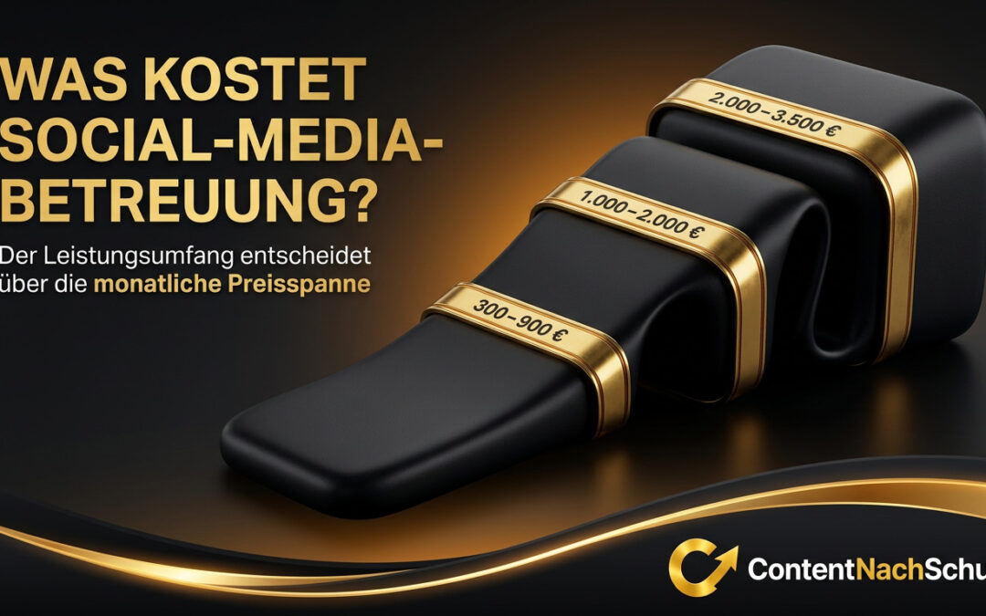 Was kostet professionelle Social-Media-Betreuung realistisch im Monat?
