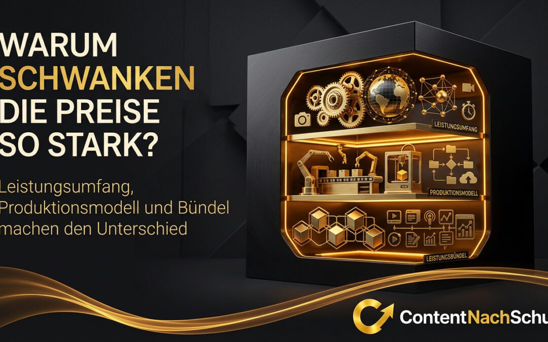 Warum schwanken die Preisangaben für Content Marketing so stark?