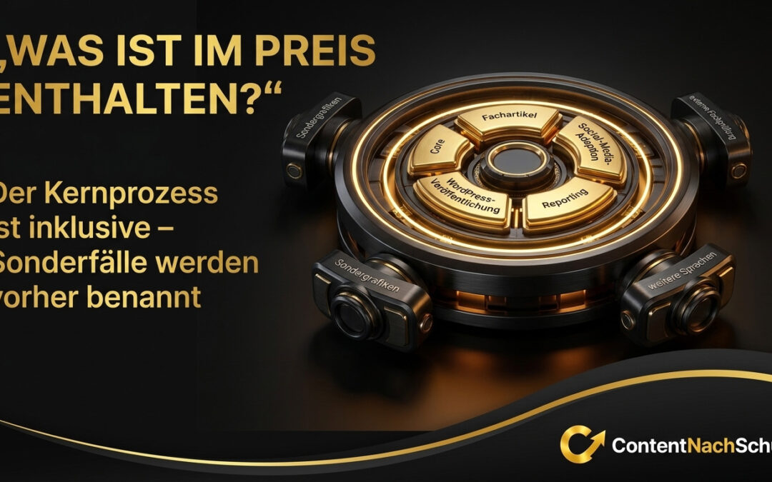 Was ist im Preis enthalten und was kostet extra?
