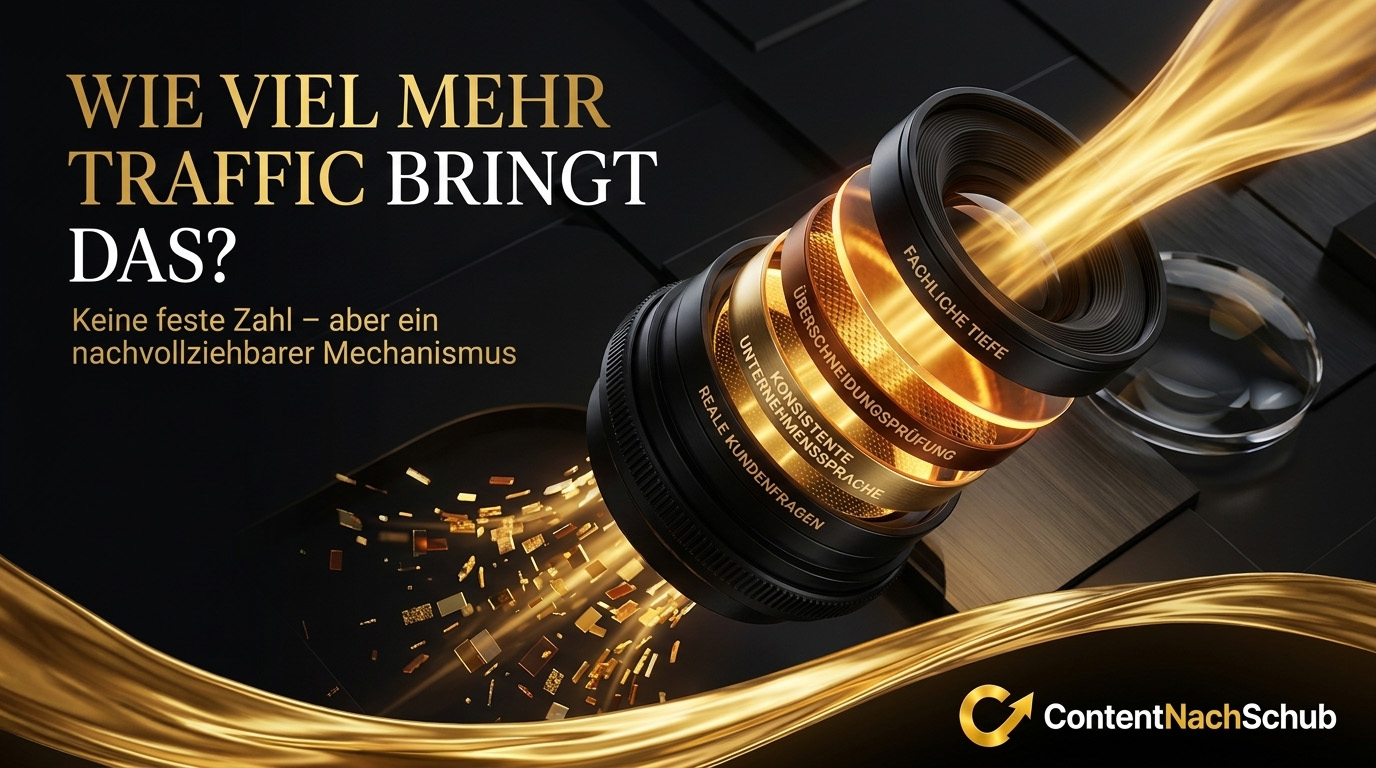 Wie viel mehr organischen Traffic bringt ein dossierbasierter Content-Prozess wirklich?