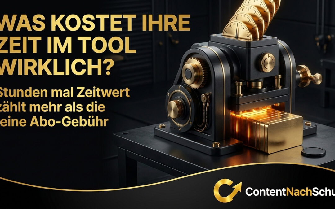 Was kostet mich die Zeit, die ich in ein Tool investiere, wirklich?