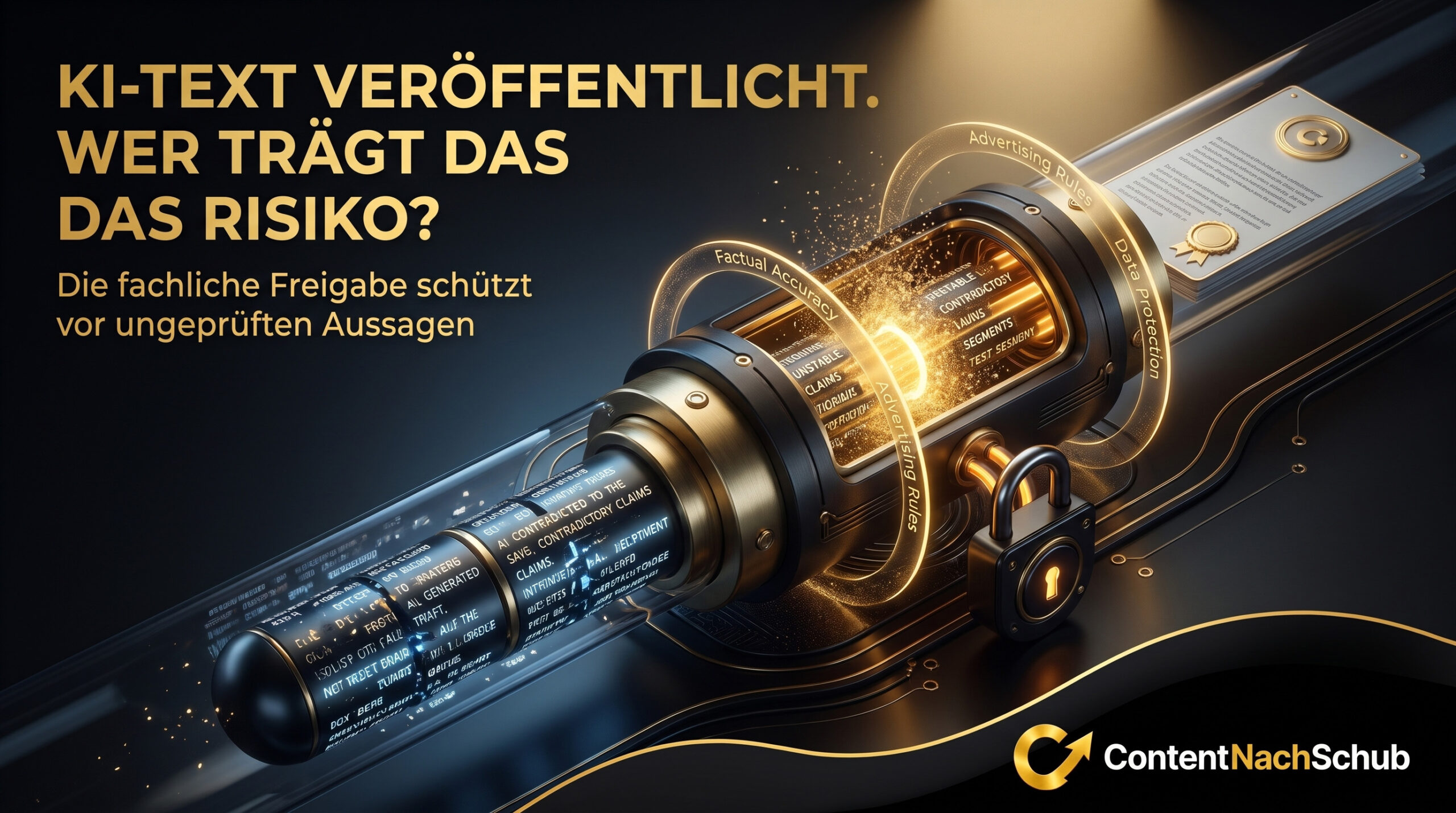 Welche Haftungsrisiken entstehen, wenn medizinische oder technische Fachinhalte ohne Fachprüfung von KI veröffentlicht werden?