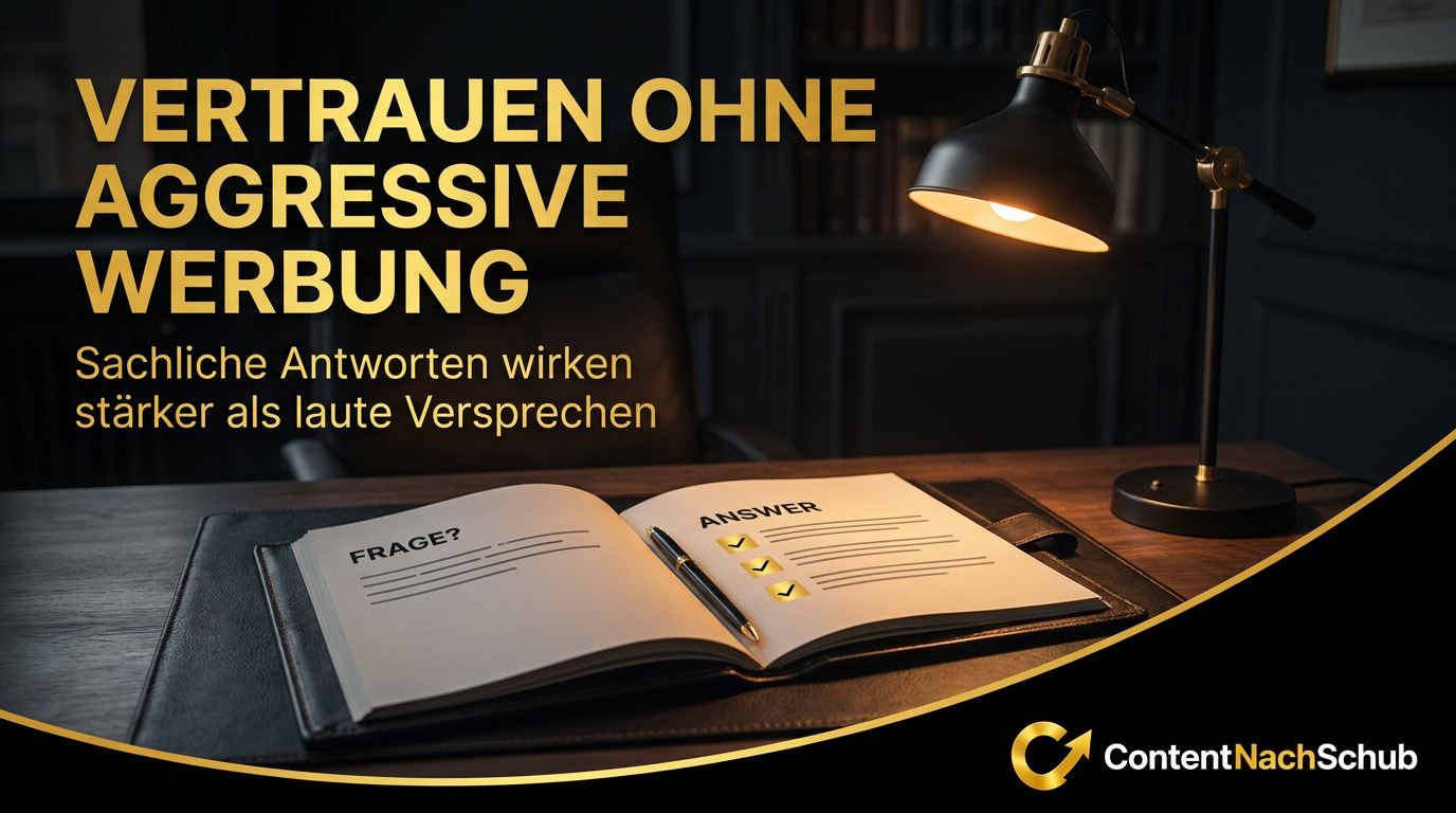 Wie bauen Steuerberater oder Anwälte online Vertrauen auf, ohne aggressiv zu werben?