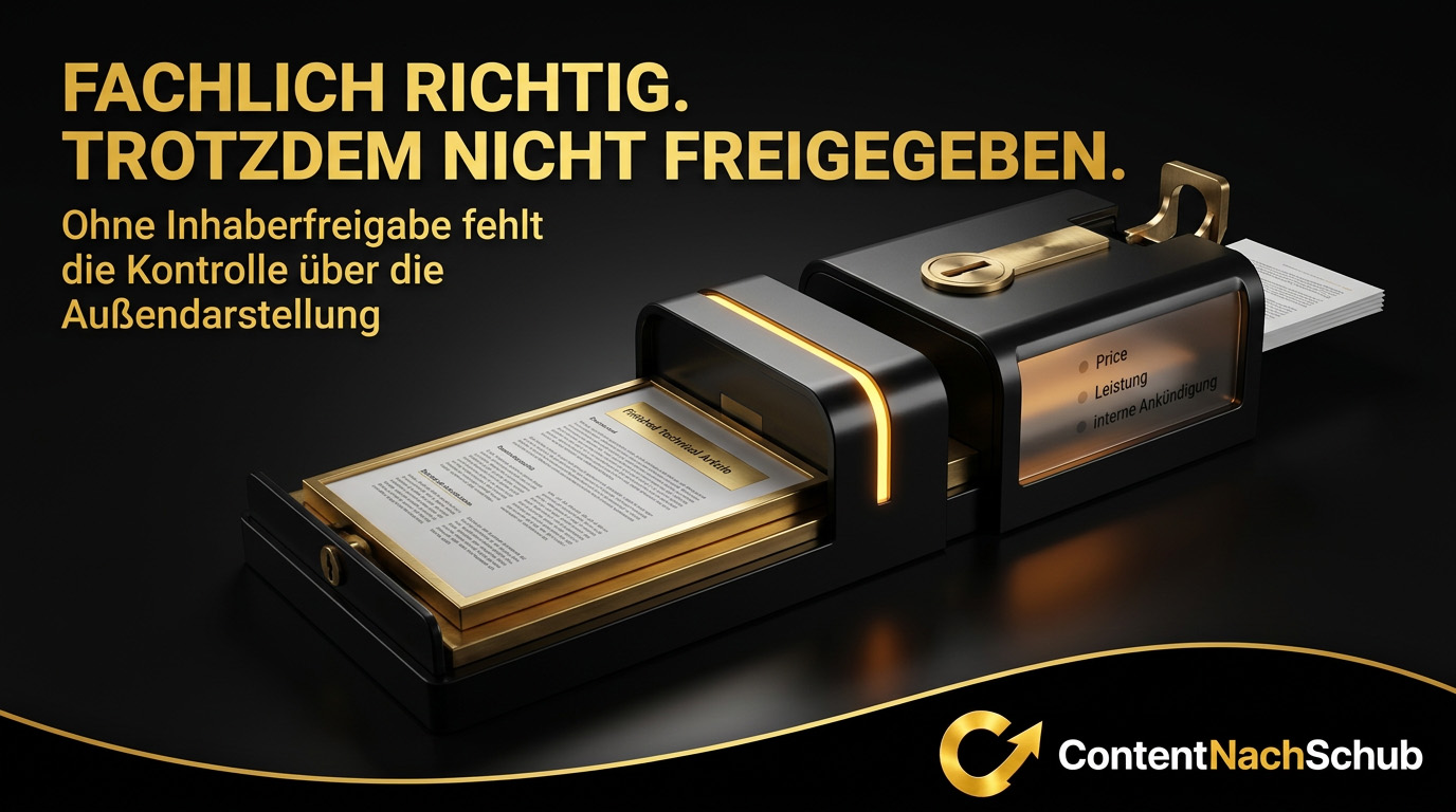 Welche Probleme entstehen, wenn ein Fachartikel ohne Freigabe durch Praxisinhaber oder Geschäftsführer veröffentlicht wird?