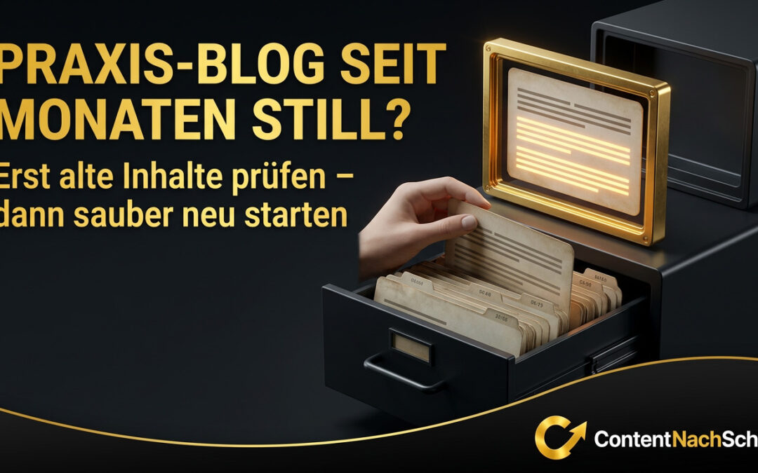 Was, wenn unser Praxis-Blog seit Monaten still steht?