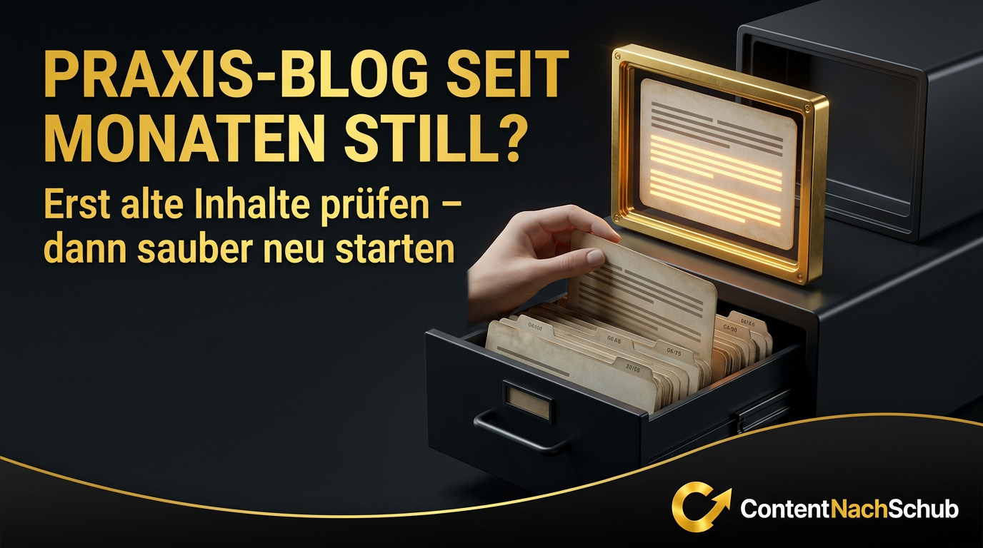 Was, wenn unser Praxis-Blog seit Monaten still steht?