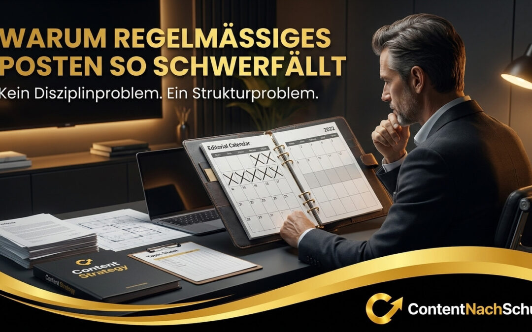 Warum schaffe ich es einfach nicht, regelmäßig zu posten?