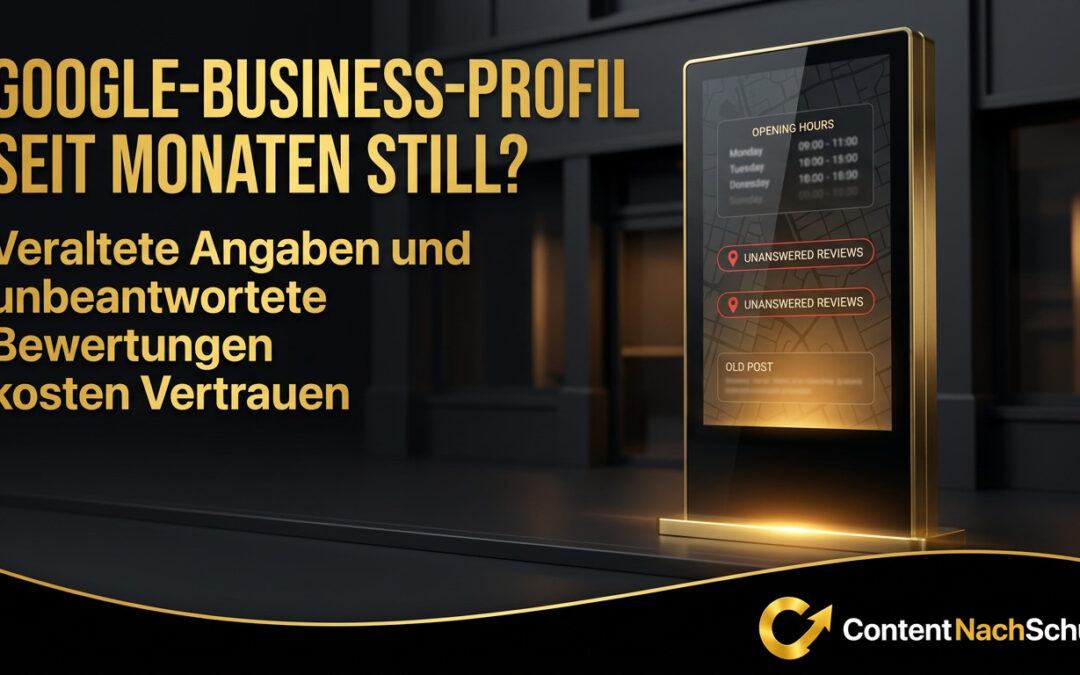 Was passiert, wenn mein Google-Business-Profil monatelang stillsteht?