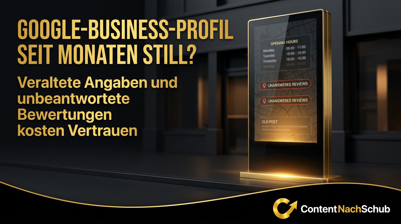 Was passiert, wenn mein Google-Business-Profil monatelang stillsteht?