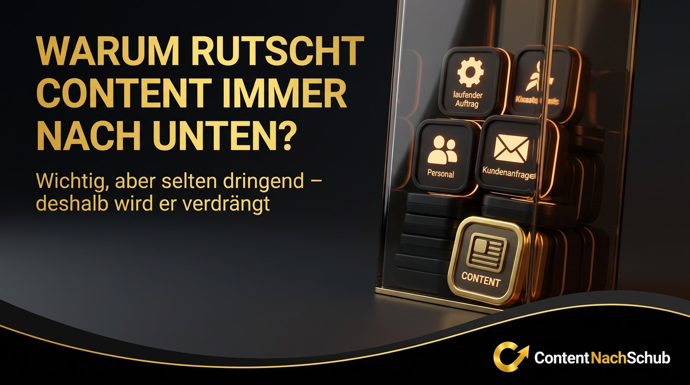 Warum rutscht Content bei mir immer ganz unten auf der To-do-Liste?